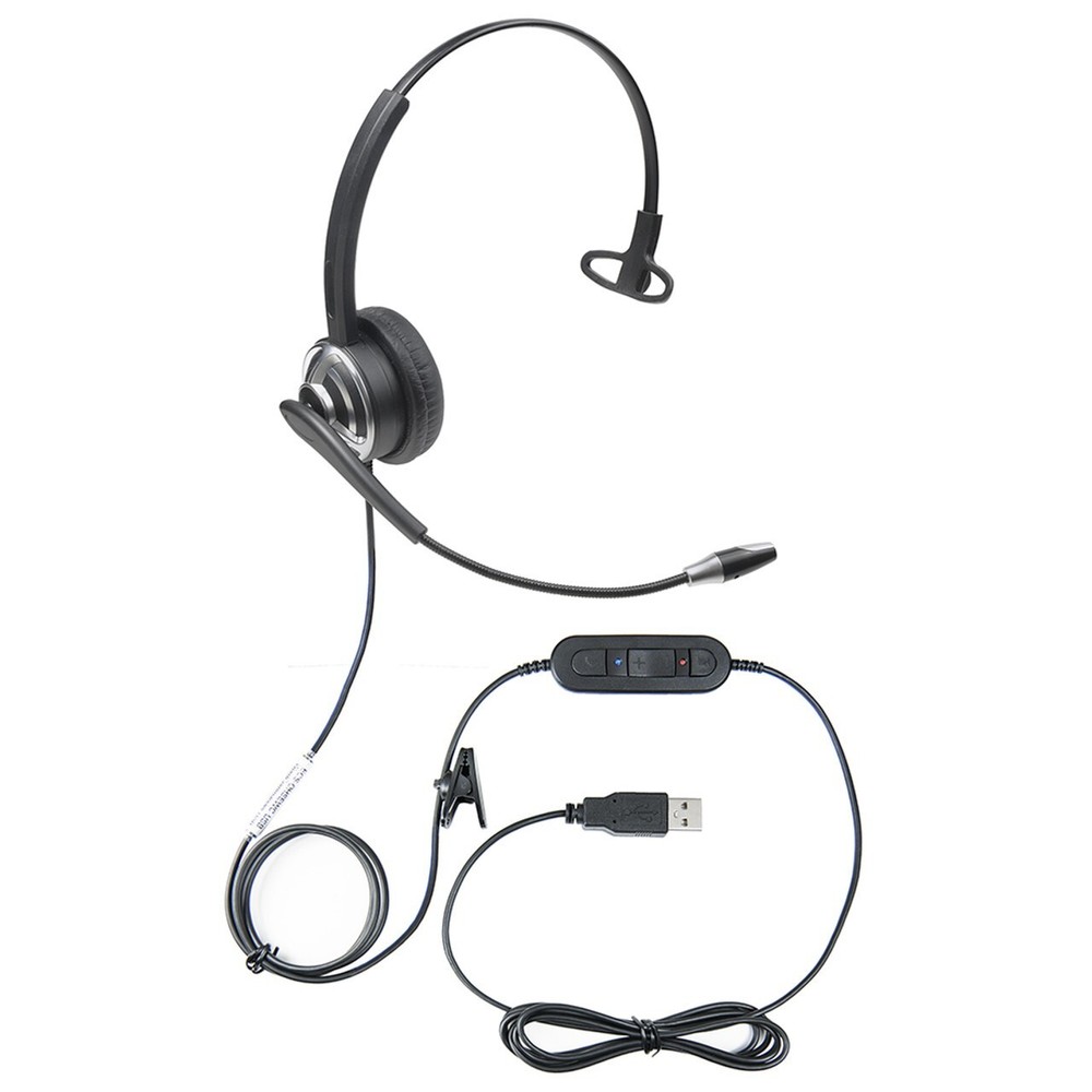 USB Voice Recognition Headset with Noise Cancellation Microphone