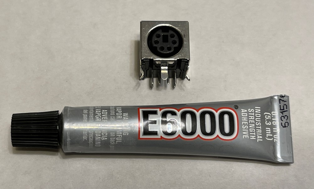 6-Pin mini-DIN JACK + Sealant for Klipsch ProMedia 2.1 Computer Speaker System