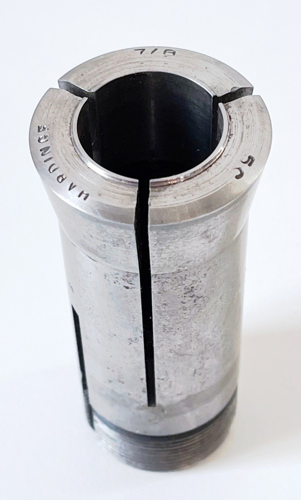 7/8" HARDINGE 5C Round Collet External & Internal Threads USA .875"