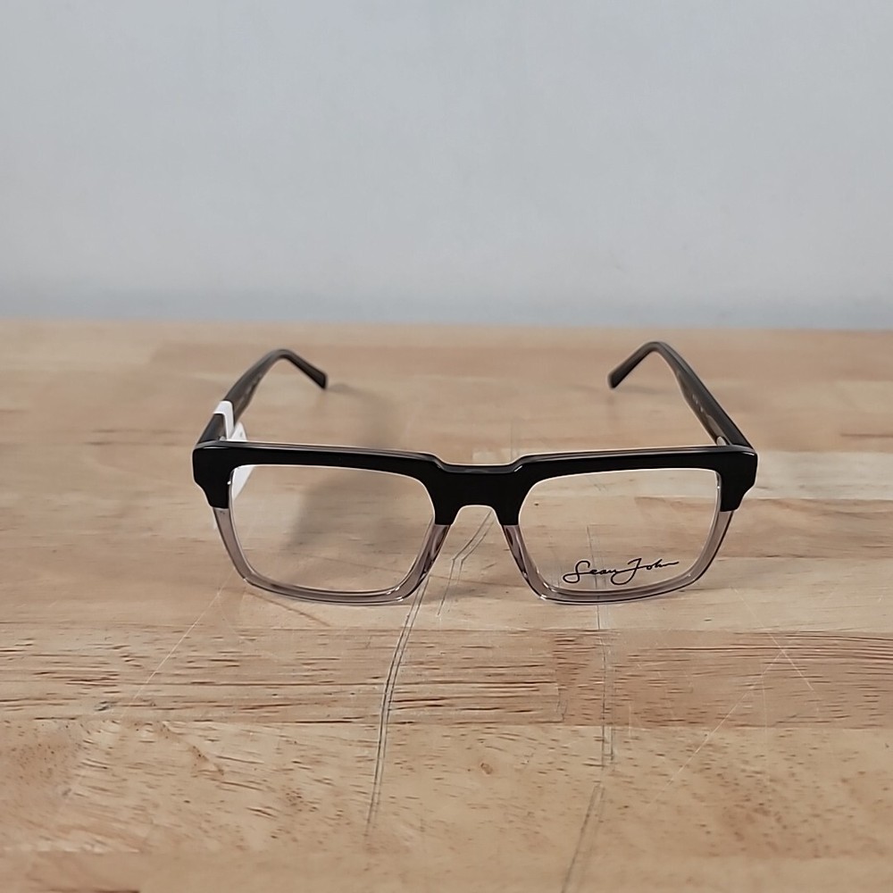 Sean John SJO 5167 001 Black Crystal Eyeglass Frames 55 20 155