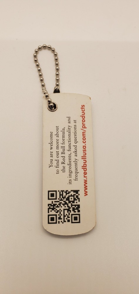 Red Bull Energy Drink Keychain