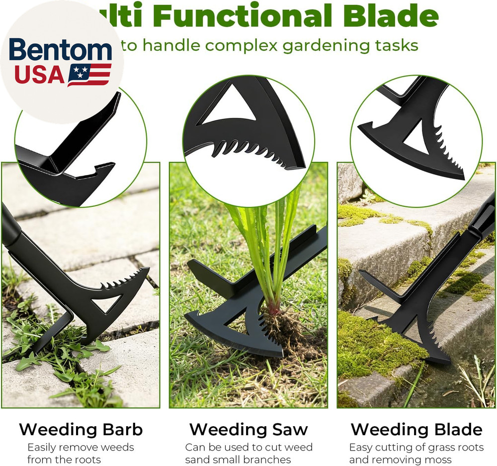 Manganese Steel Crack Weeder Tool,Multi-Functional Weed Puller Tool,Heavy Duty C
