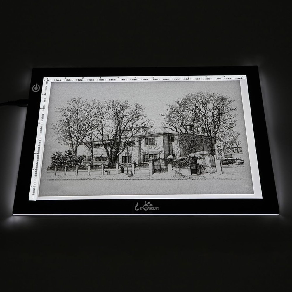 A4 LED Copy Board Light Tracing Box, Adjustable USB Power Artcraft LED Trace ...