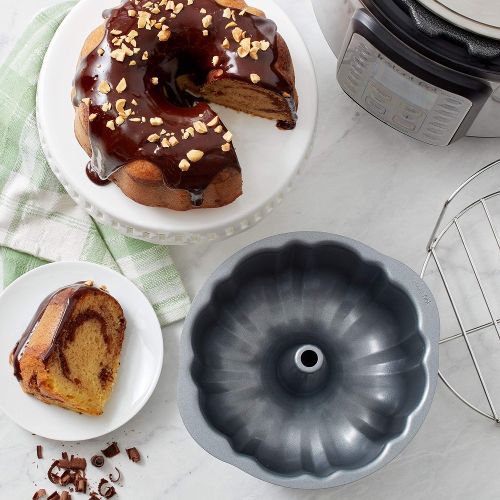 Instant Pot Official Fluted Cake Pan - Grey