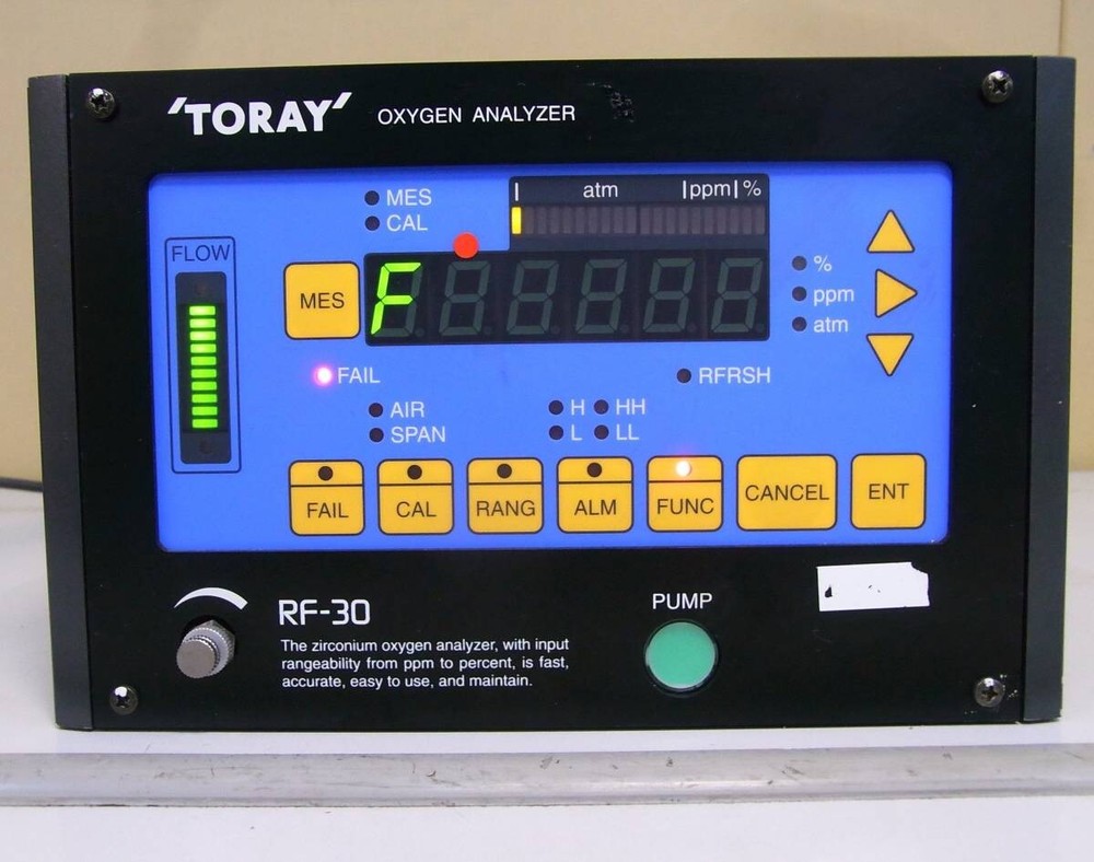 MINT CONDITIO TORAY Oxygen Analyzer RF-30 *EXPRESS SHIPPING AVAILABLE