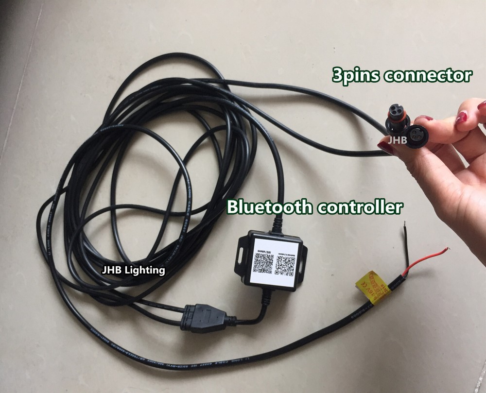 JHB Remote Bluetooth APP Controller Wiring for CHASING LED Strips/Wheel Lights