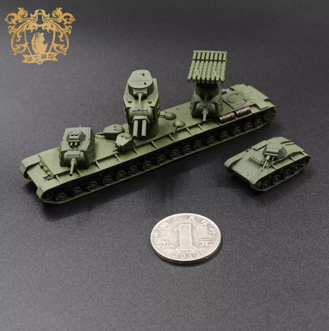 3D Printed Model 1/144 Soviet Kv-6 Super Heavy Tank Finished Model--