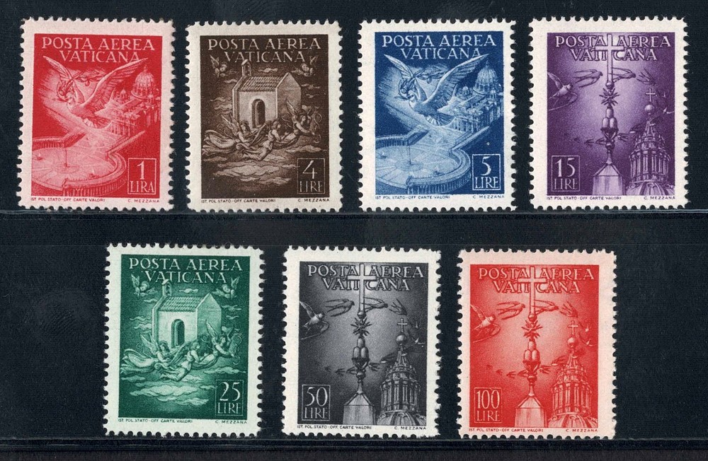 Vatican 1947 Air Mail Set Never Used
