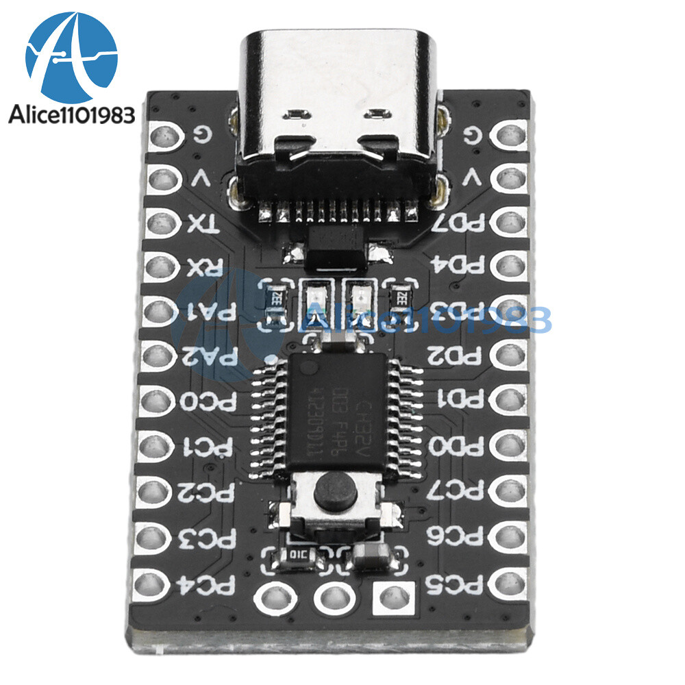 5pcs CH32V003F4P6 Core Development Board 32-bit RISC-V Processor IIC SPI Type-C