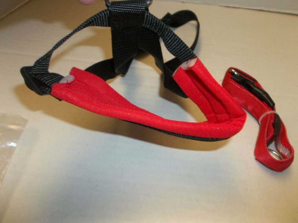 Lepark Dog Muzzle with Fabric XL (Red) Antibiting Chewing Adjustable Neck