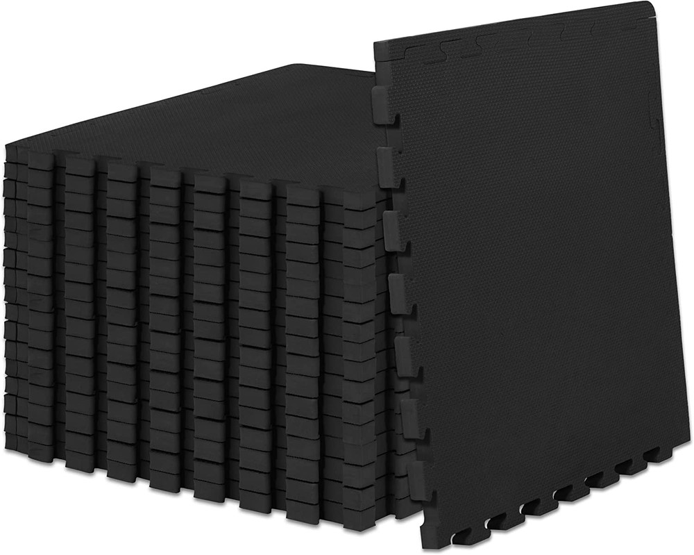 Extra Thick Puzzle Exercise Mat 1", EVA Foam Interlocking Tiles for Protective,