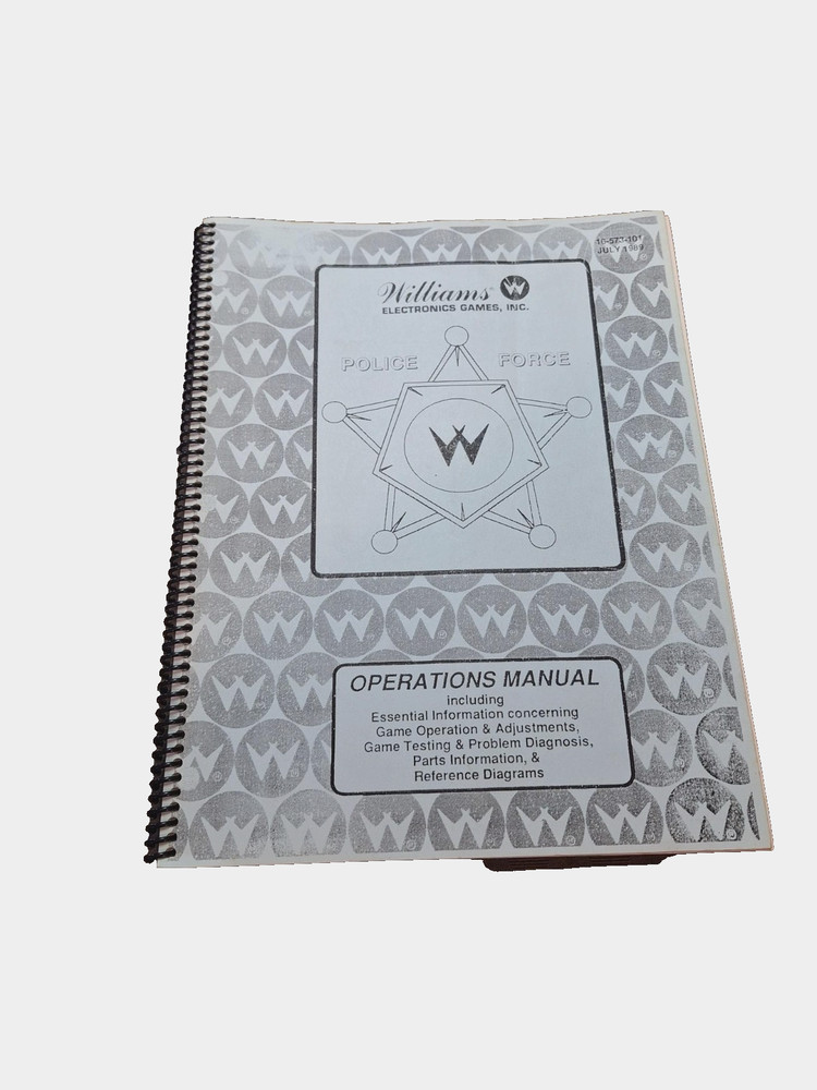 Williams Police Force Pinball Manual