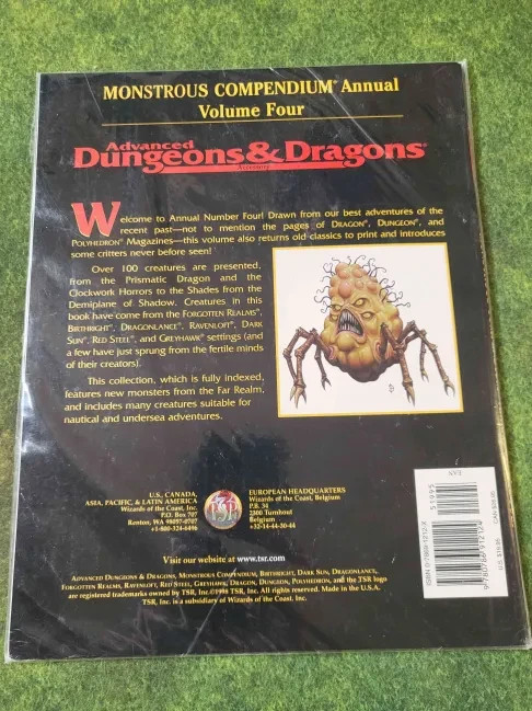 Advanced Dungeons & Dragons: MONSTROUS COMPENDIUM Annual Volume Four - EX+