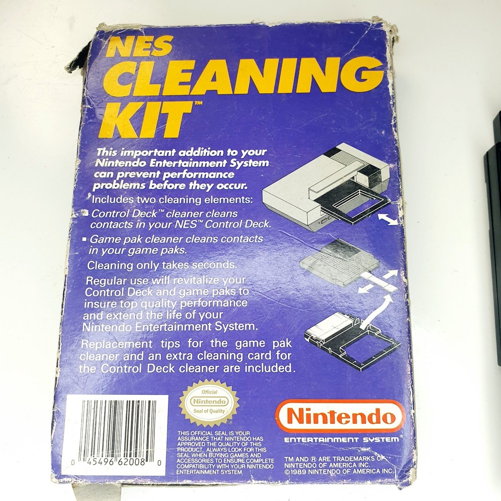 Original NES Nintendo Cleaning Kit With Box No Manual!