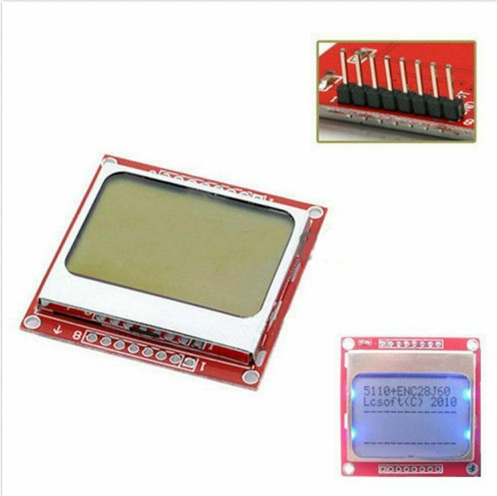 84x48 Nokia LCD Module Blue Backlight Adapter PCB Nokia 5110 LCD For Arduino