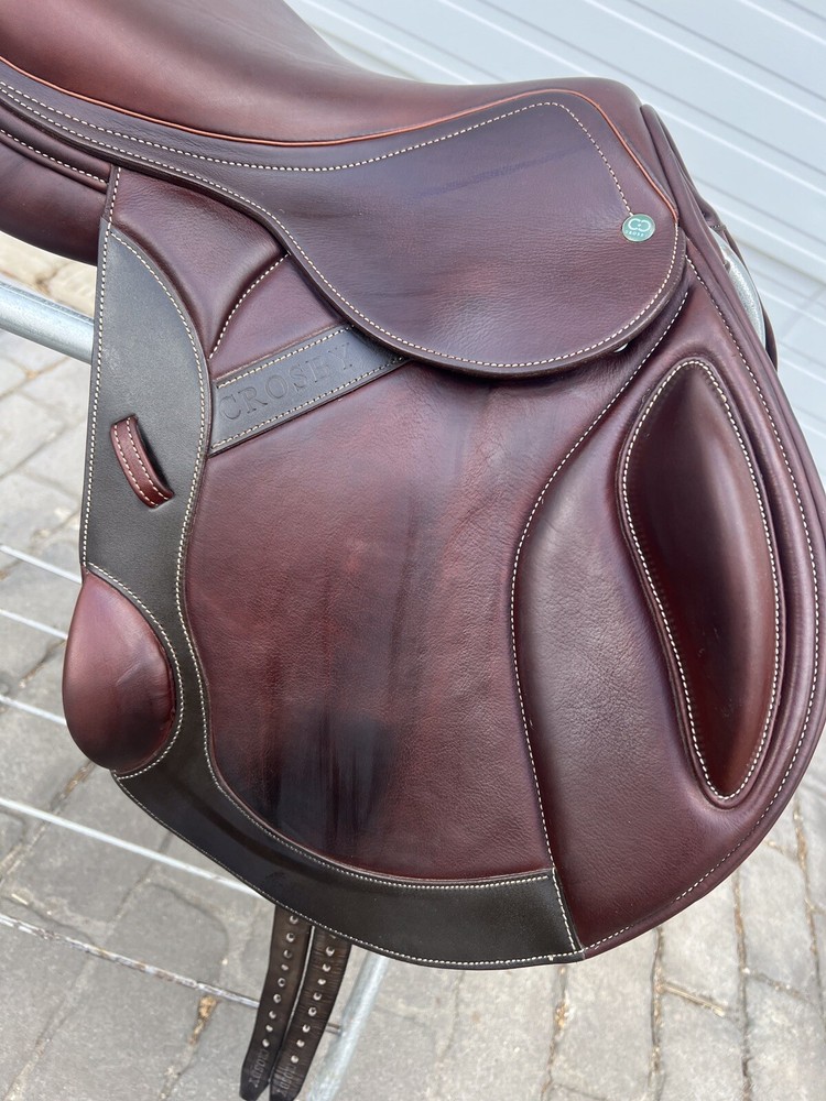Crosby Monoflap 17.5” Covered Leather Event Saddle