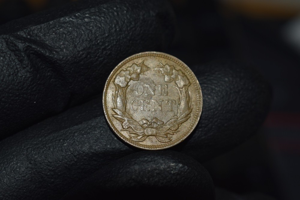 1857 Flying Eagle Cent Penny, Choice XF