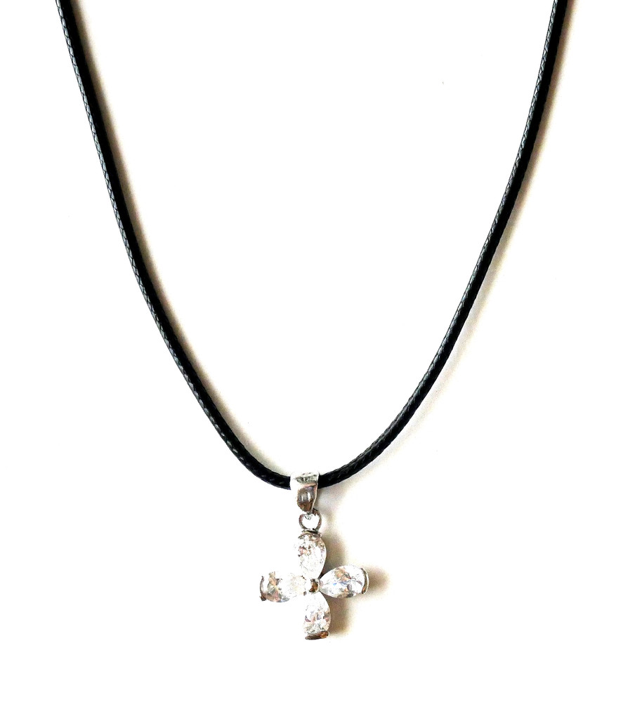 Cubic Zirconia Cross Pendant