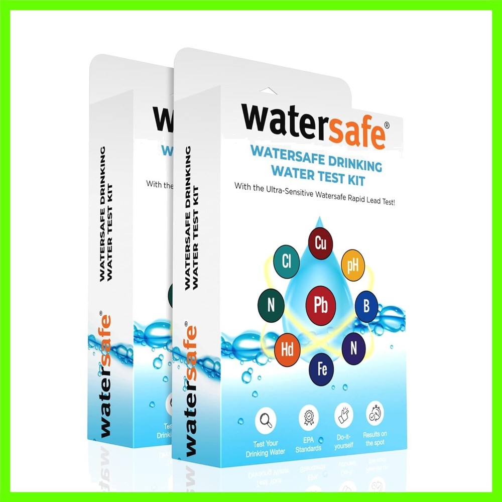 Lab-Accurate Water Testing Kit - Sensitive Lead & Contaminant Detection, 2 Pack