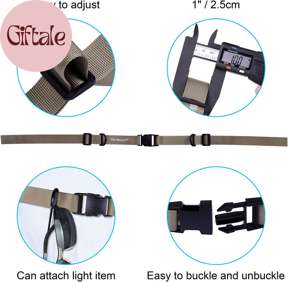 Backpack Chest Strap, Heavy Duty Adjustable Backpack Sternum Strap Chest Belt wi