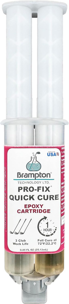 Brampton PRO-FIX Quick Cure Golf Epoxy, 5-Min Work Life, 1 Hour Full Cure, Extra