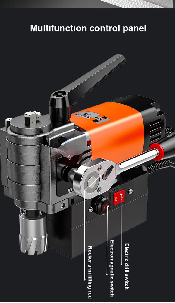 Electric Magnetic Drill Powerful Magnetic Base Drill Horizontal Bench Drilling