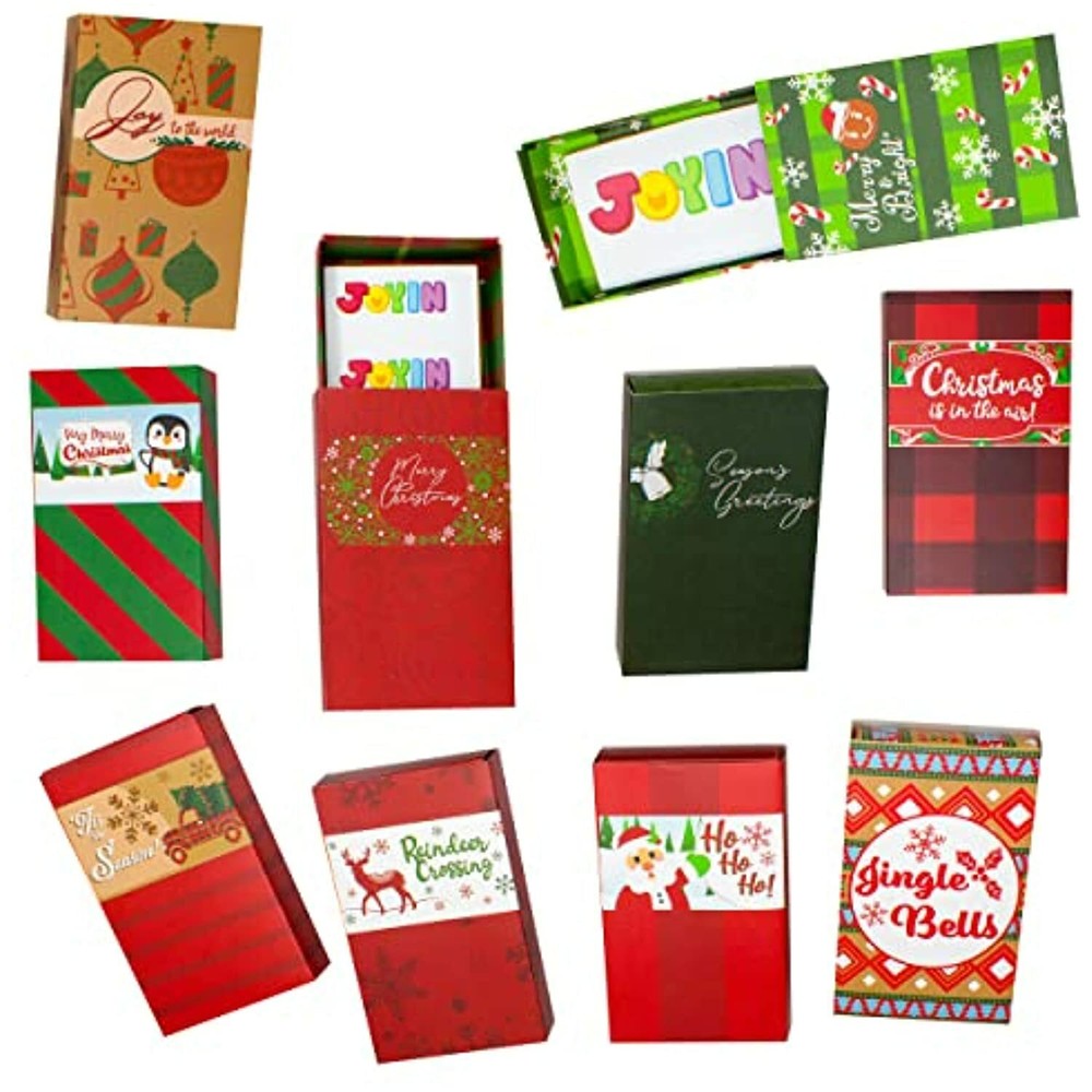 JOYIN 29Pcs Christmas Gift Card Boxes,10 Designs Drawer. ***READ***