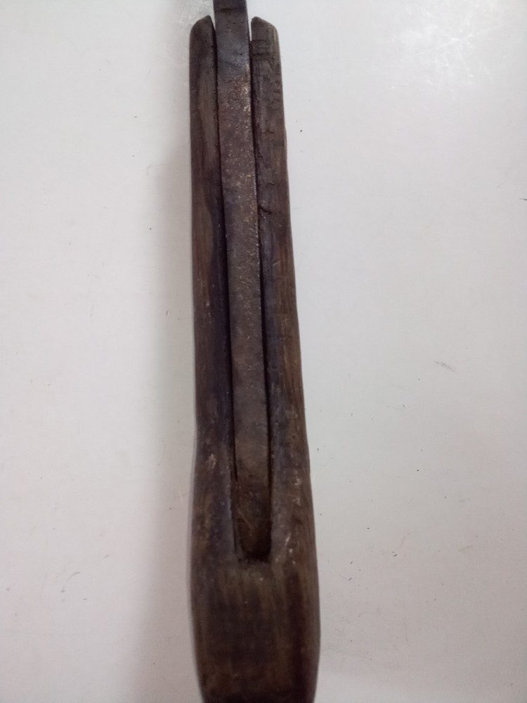 ANT TOOL BLACKSMITH HAND FORGED SCRAPER FARM TOOL IRON WOOD PRIMITIVE RUSTIC...