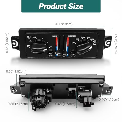 AC Climate Control Module Compatible with 2000-2005 Buick Century 599-199