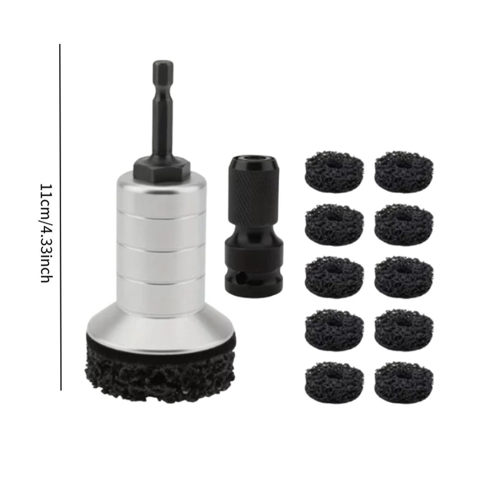 Wheel Stud Cleaning Tool Includes 10 Pads, Holder and Adapter Sturdy