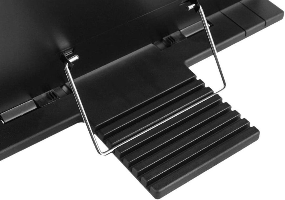 Elegant Desktop Document Holder with 7 Adjustable Positions - Compact & Black