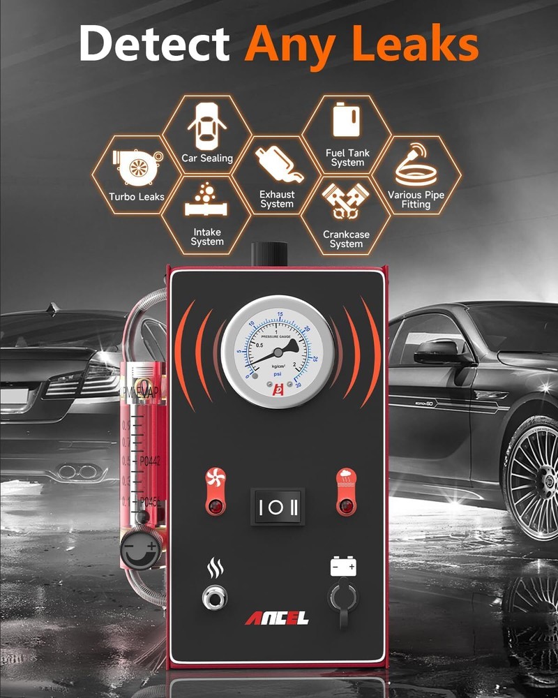 EVAP Machine Smoke Leak Detector Automotive Car Pipe System Diagnostic Tester