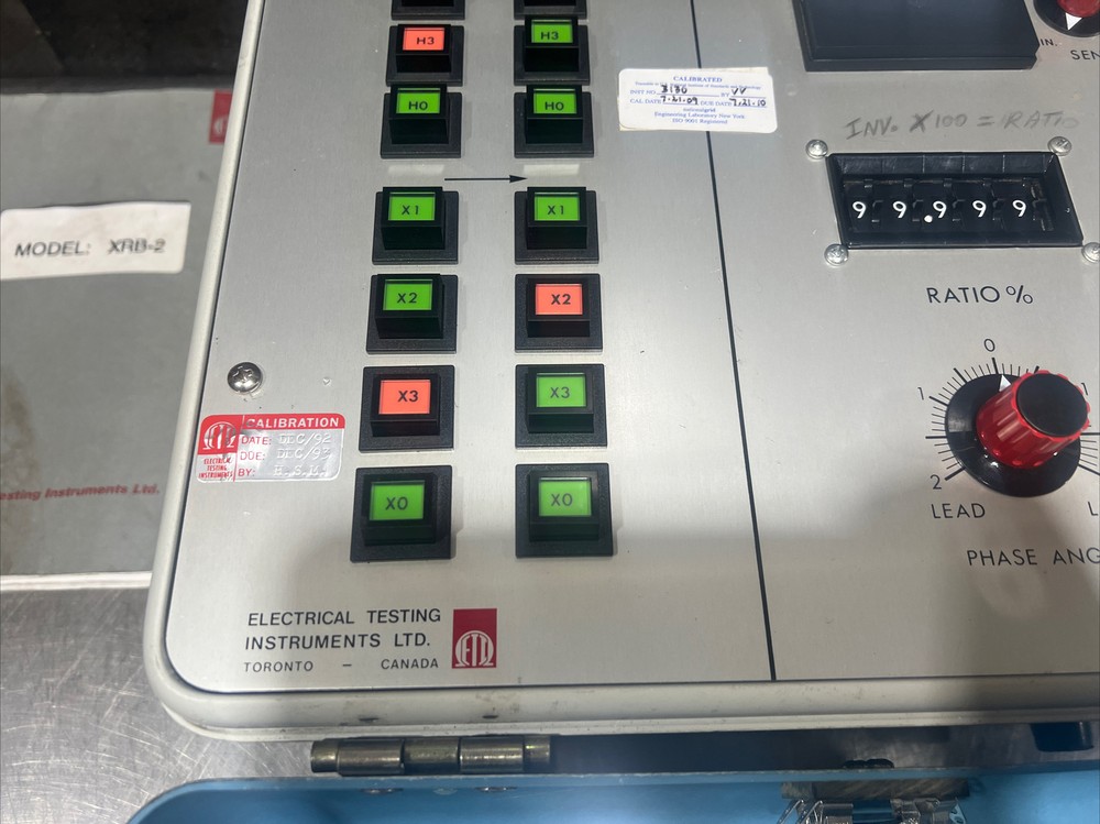 Electrical Testing Instruments Ltd. Transformer Ratiometer XRB-2. 3 Phase