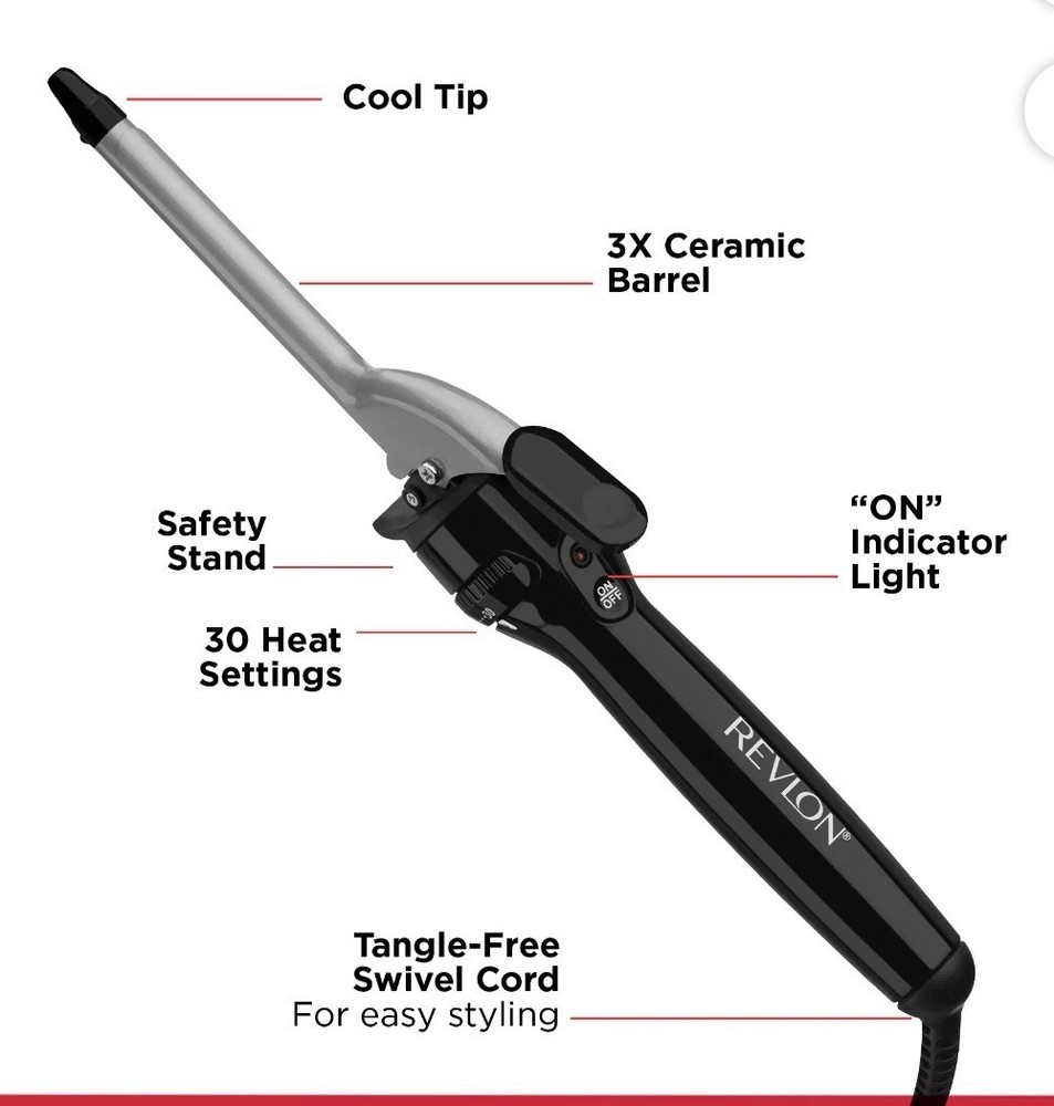 Revlon Perfect Heat 1/2" Ceramic Curling Iron