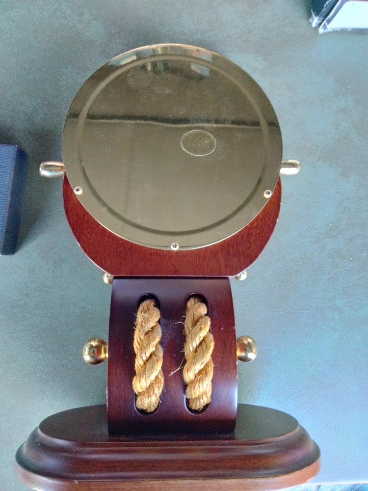Howard Miller Brass Ships Wheel Clock