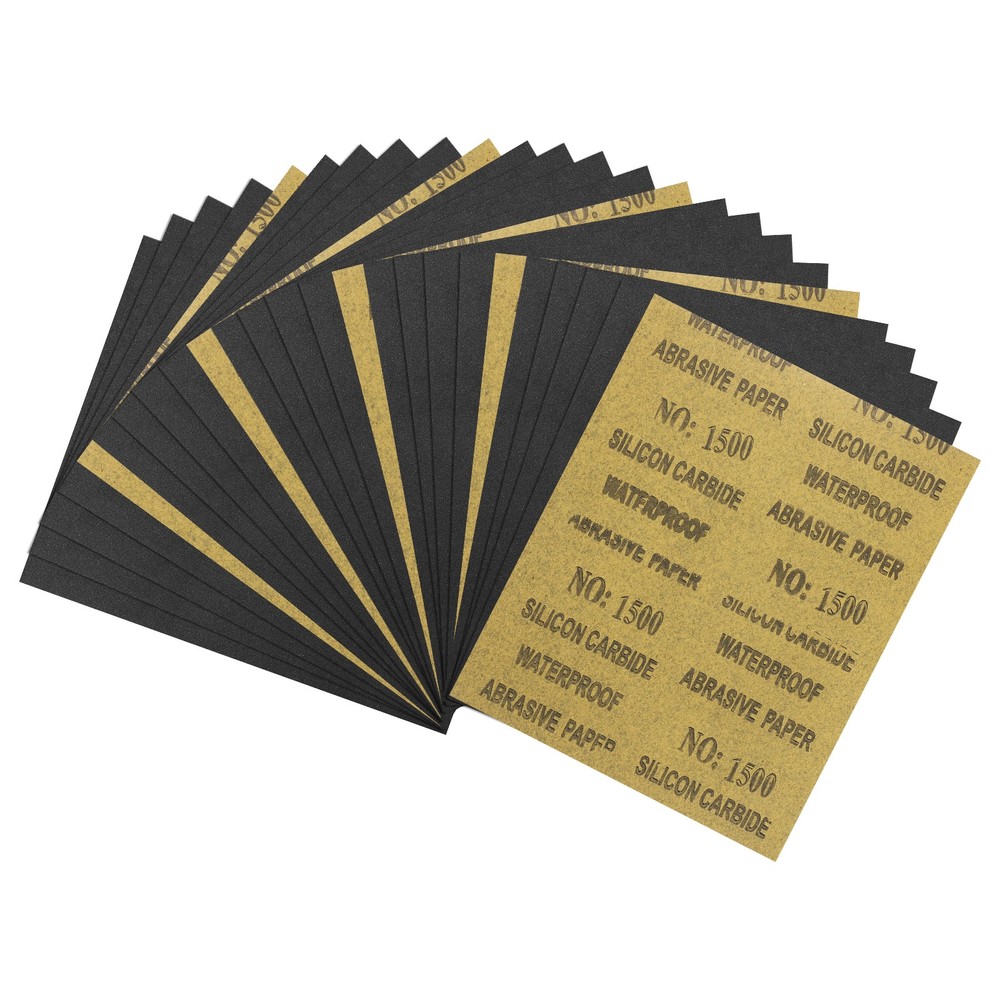 25pcs Sand Papers - [9 x 11 Inch x 1500 Grits] Sandpaper Sheets