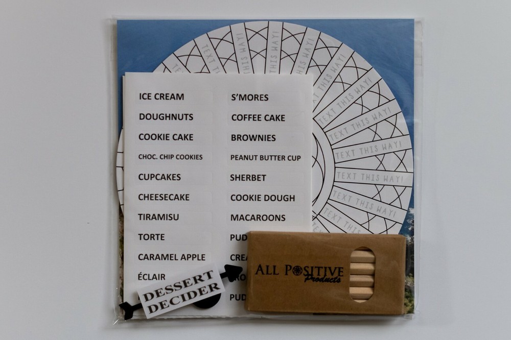 Dessert Decider Spinner Wheel Game Craft Kid Friendly Art Activity 