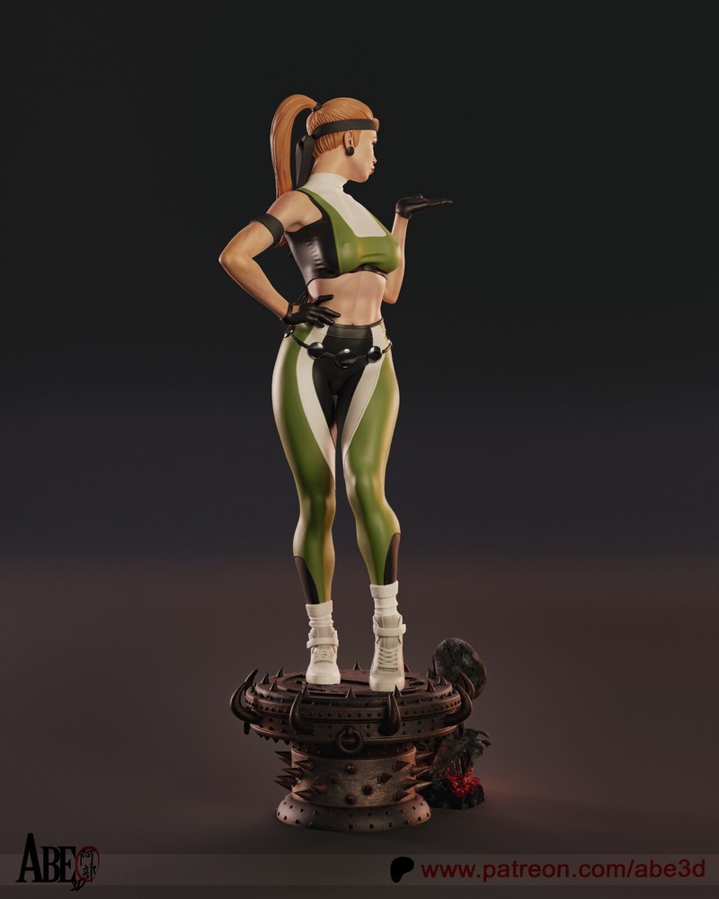 Sonya Blade (MK) Statue 3D Print Unpainted/Unassembled