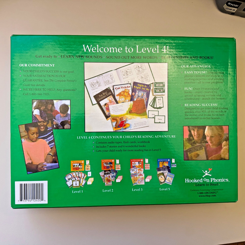 NEW Open Box | Hooked on Phonics Learn to Read Level 4