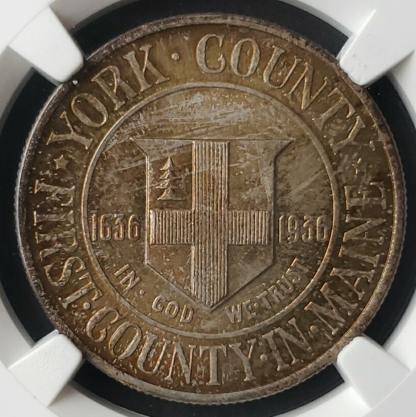 1936 50c York Commemorative Silver Half Dollar NGC MS67