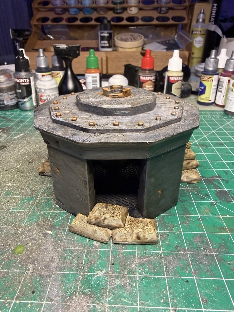 Painted 28mm 1/56 Scale 3D Printed Bunker WW2 Bolt Action Terrain Scenery