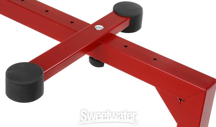 K&M 18810 Omega Table-Style Keyboard Stand - Ruby Red