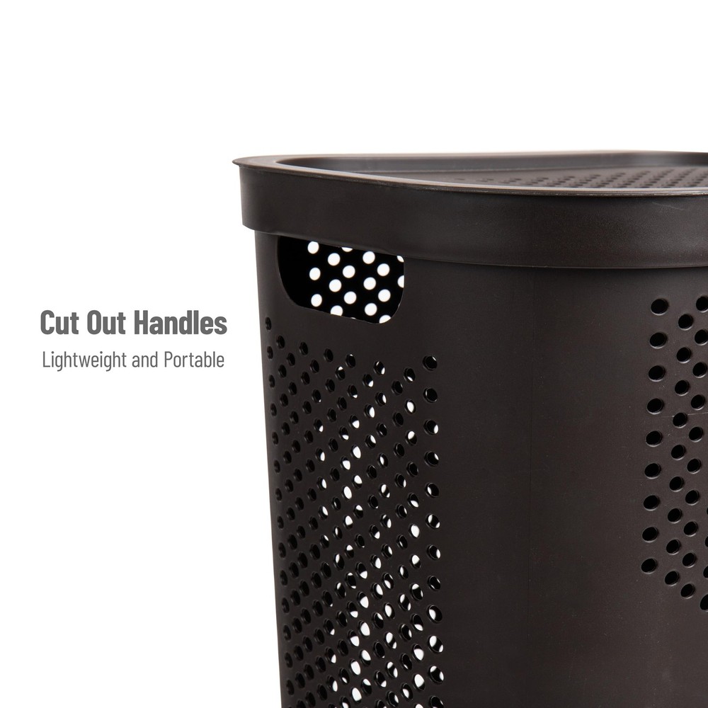 Mind Reader Basket Collection, Slim Laundry Hamper, 60 Liter (15g/33lbs) Capacit