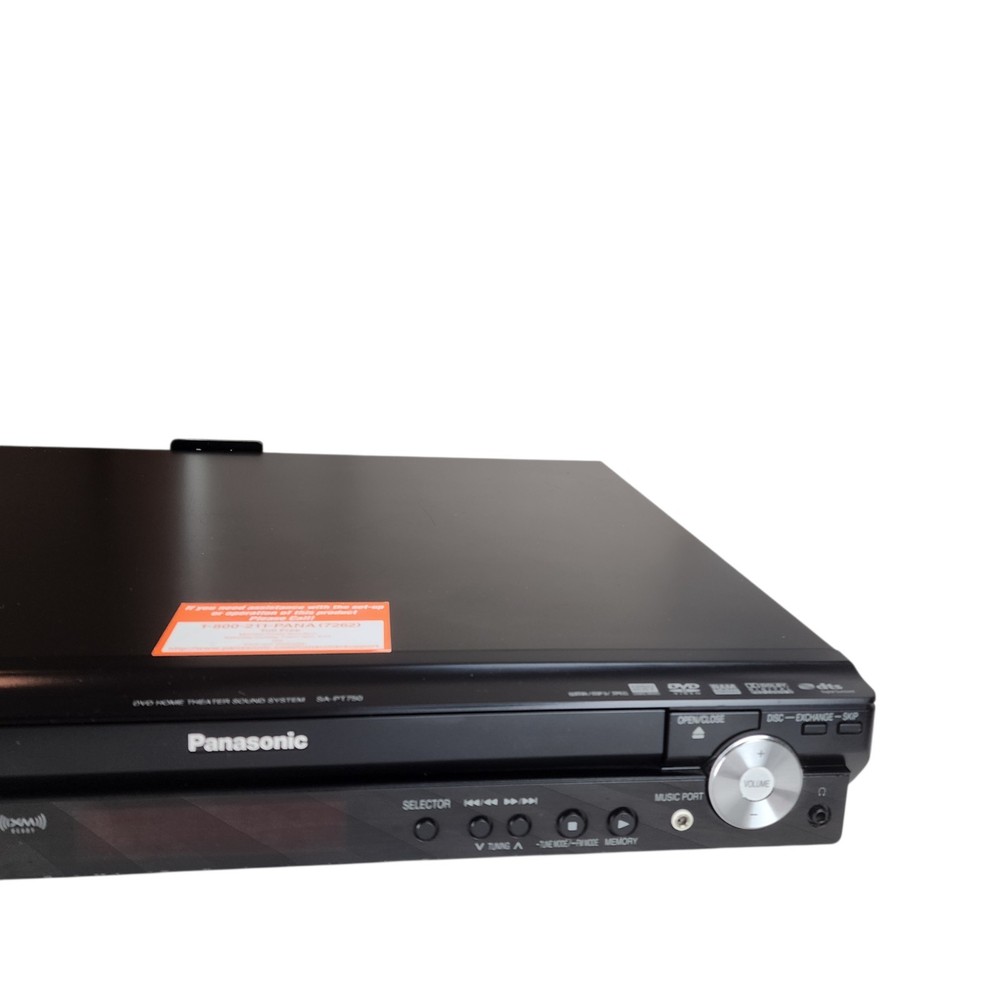 Panasonic SA-PT750 DVD 5 Disc CAROUSEL Home Theater System w/ Transmitter +GIFT