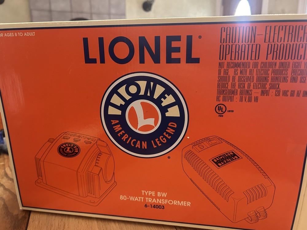 LIONEL TRANSFORMER 80 WATT 6-14003 BW TYPE