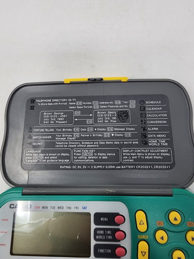 Vintage Casio My Magic Diary JD-5000 Tested/Works