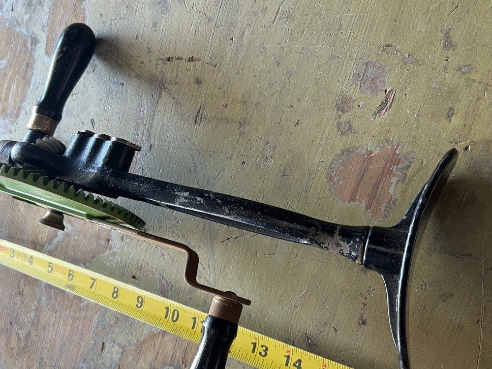 Vintage Cast Iron Hand Drill / Breast Drill