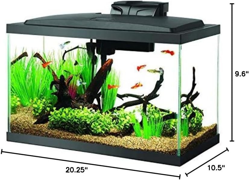 Aqueon LED Fish Aquarium Starter Kit, 10-gal