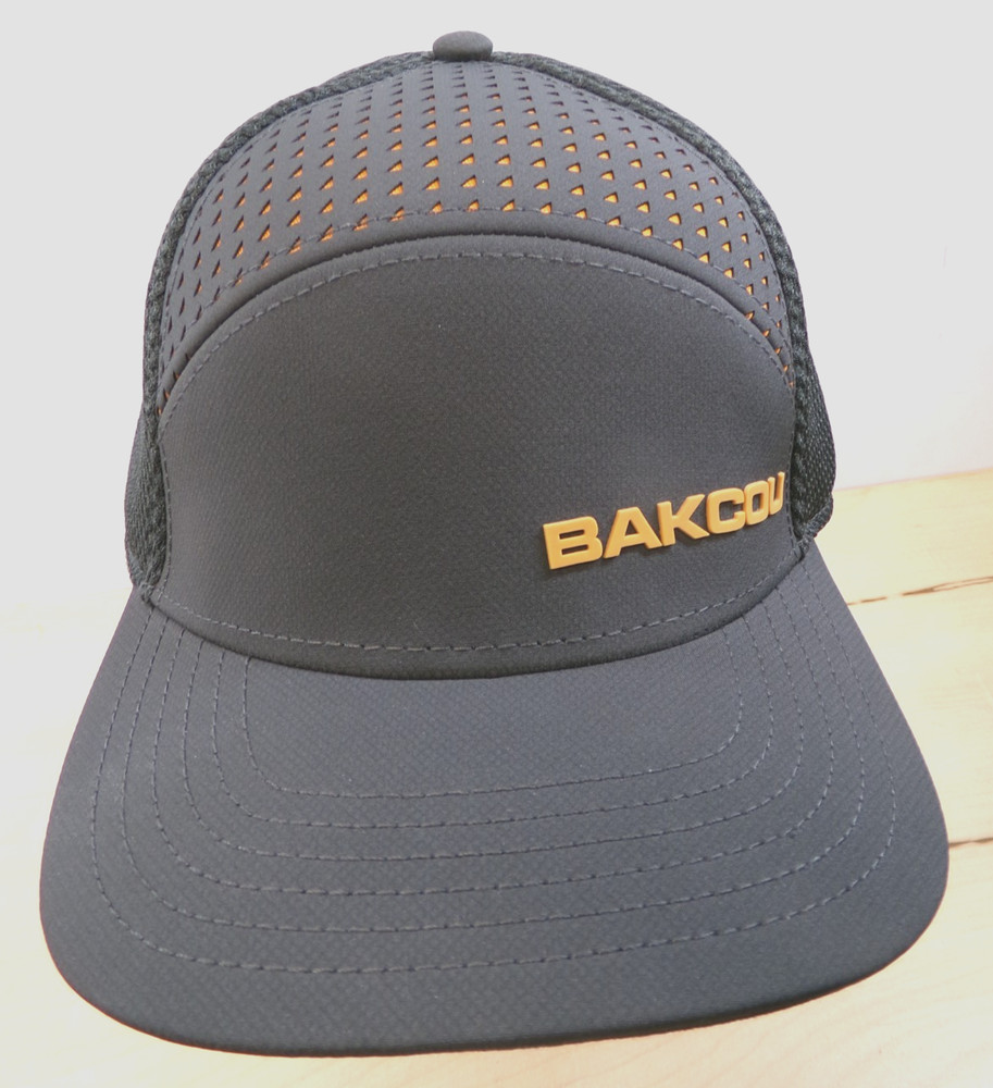 Bakcou Cycling Cap Hat Gray Mesh Breathable Snap Back