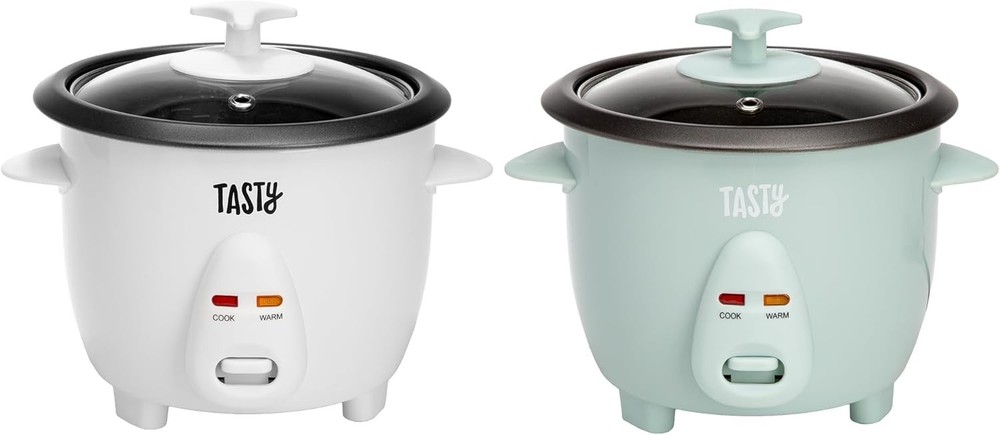 Mini Rice Cooker with Removable Nonstick Bowl and Auto Keep Warm Function, Gr...